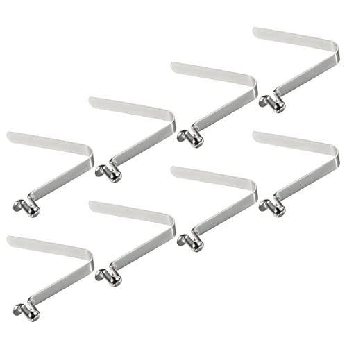 PATIKIL 10.5x7.5mm Kayak Pagaia Scatti, 8pz Morsetti a Molla per Kayak Clip per Palo della Tenda Acciaio Pulsante Cavo Blocco per Pagaia Campeggio Tenda Palo