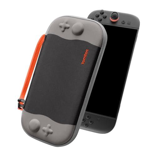 tomtoc Custodia per Nintendo Switch 2 (2025), Borsa da Trasporto per Console con 12 Cartucce di Gioco, Slim Carry Case Sottile da Viaggio con Brevetto Originale e Protezione di livello Militare