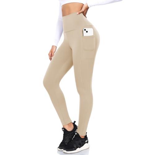 ACTINPUT 3/4 Leggins Capri Donna Vita Alta Leggings Fitness Sportivi Corti Pantaloncini Yoga Controllo della Pancia Opaco Elastici Morbido Pantaloni