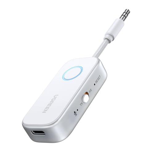 UGREEN Trasmettitore Ricevitore Bluetooth 6.0 Adattatore 2 in 1 Audio Jack da 3.5 mm per Aereo TV PC Altoparlante Auto Amplificatore