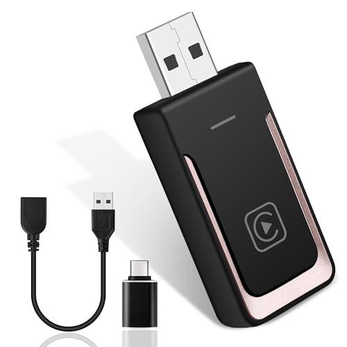 Mini Adattatore wireless CarPlayy, Plug and Play, Converte Car Playy Cablato in Wireless, Compatibile con iPhone iOS 10+ e auto che Supportano Car PlaYy Cablato (2016 e successivi)