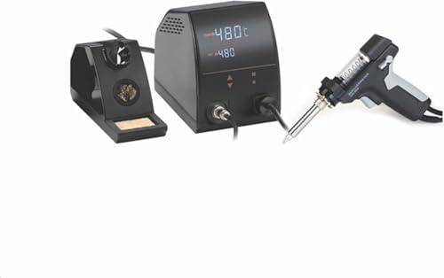 Stazione Dissaldante ANFEL AN-8965 ESD per Dissaldare Componenti Elettronici 140W Temperatura Controllata 160-480° Aspira Succhia Stagno Pompa Aria e Pistola per Dissaldatura 24V 80W con Supporto