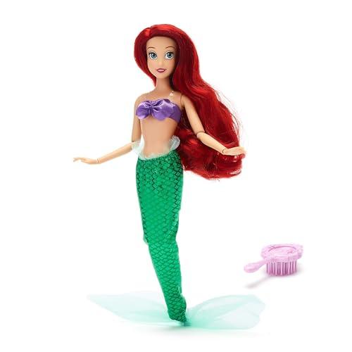 Disney Store Official Bambola classica Ariel, La Sirenetta, 29 cm, bambola snodabile con coda da sirena e top di conchiglie; spazzola giocattolo inclusa. Prodotto adatto a bimbi dai 3 anni in su