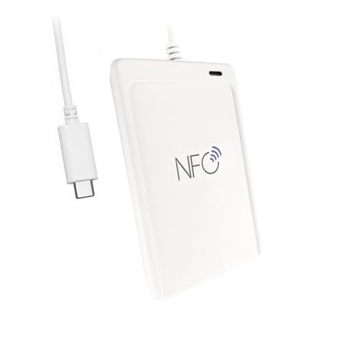 SCROY ACR1552U-MF USB-C NFC Tag & Smart Card Reader Writer | Lettore di schede di prossimità RFID senza contatto per dispositivi MIFARE, FeliCa, ISO 14443 A/B, ISO18092