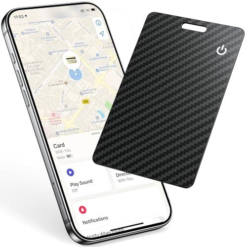 Smart Air Tracker Card Tag, Ricaricabile Wallet Tracking Card Compatibile con Apple Dov'è(solo iOS), Localizzatore Portafoglio sottile 1,7 mm per Borsa, Bagaglio, Passaporto