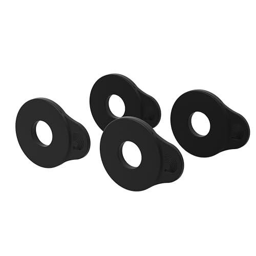 D'Addario Blocchi Flex Lock Strap – Blocca le cinghie in posizione – Proteggi il tuo strumento senza modifiche o hardware – Facile da attaccare – Set di 4 blocchi – Nero