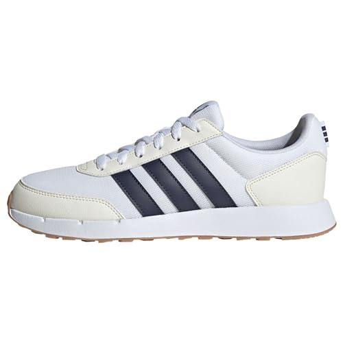 adidas Run 50s Shoes, Scarpe Unisex-Adulto, Cloud White/Shadow Navy/off White, 43 1/3 EU