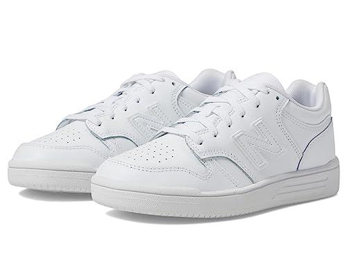 NEW BALANCE 480, Sneaker Uomo, White Synthetic Fabric, 33 EU