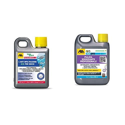 FILA Surface Care Solutions, FILA SALVADOCCIA, Anti Infiltrazioni per Doccia Bagno & PS87 PRO, Detergente Pavimenti Professionale, Sgrassatore Universale