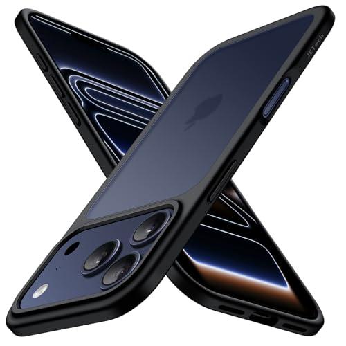 JETech Cover Opaca per iPhone 17 Pro 6,3 Pollici, Protezione Antiurto Militare Resistente alle Cadute, Custodia per Minimalista con Retro Traslucido Satinato, Anti-Impronta (Nero)
