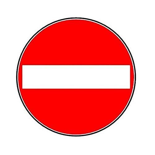 Segnale stradale DISCO 60cm DIVIETO DI ACCESSO in ferro 10/10 classe 1 omologato