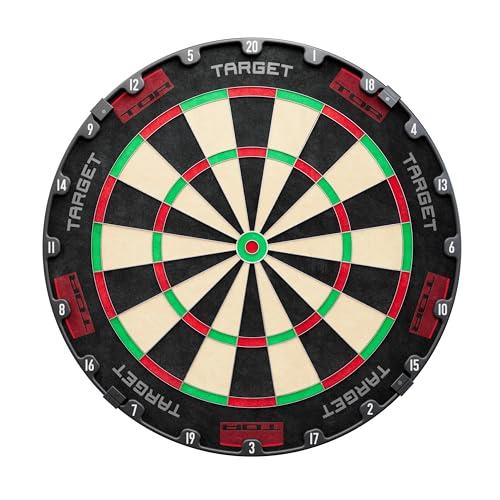 Target Darts Tor Dartboard, Bersaglio per Freccette con Punta d'Acciaio | Kit di Fissaggio per Freccette Standard da Competizione Approvato dalla WDF, Moderno Anello Numerico a Rotazione