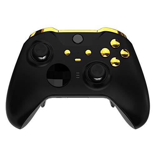eXtremeRate Tasti Pulsanti Ricambio per Xbox Elite Series 2 Controller,LB RB LT RT Bumper Grilletti Pulsante Profile Switch per Xbox Elite Series 2 Core Joystick Model 1797-Oro Cromo