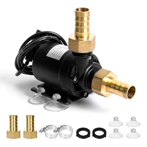 Portatile Mini Pompa Acqua, Pompa Acqua DC 12V 800L/H 5M Pompa Sommersa, Ultra-Quiet Pompa Immersione per Acquario Fontana Laghetto Irrigazione Giardino Piscina