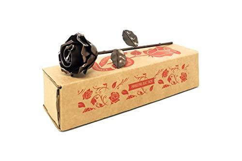 Forging Art Bcn® Rosa Eterna in Ferro Forgiato a Mano (Bronzo)