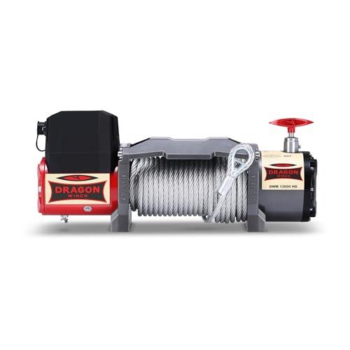 DRAGON WINCH - Verricello Elettrico 24V Maverick 13000 lbs / 5897 kg Cavo in Acciaio 20m Verricello per Auto e Carro Attrezzi incluso telecomando senza fili + argano accessori | Impermeabile IP67