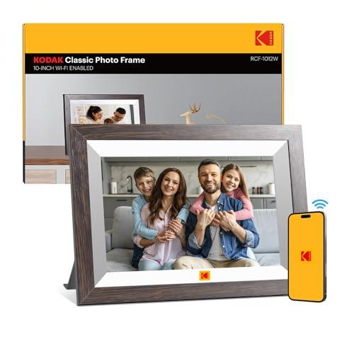 KODAK Cornice Digitale WIFI 10,1 Pollici，Cornice Foto Digitale con Schermo Touch IPS 1280 * 800 e 32GB di Memoria，Cornice Elettronica per Micro SD Card/USB, Rotazione Automatica