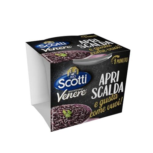 Riso Scotti Apri Scalda e Gusta Venere, Cup di Riso Italiano Monoporzione, Pronto in 1 Minuto, 200g