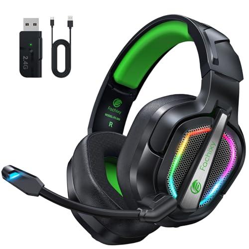 Fachixy FC200 Cuffie Gaming per PS4 PS5 PC Xbox Nintendo Switch, con Luce RGB, Microfono, Audio Stereo, con Cancellazione Del Rumore con filo