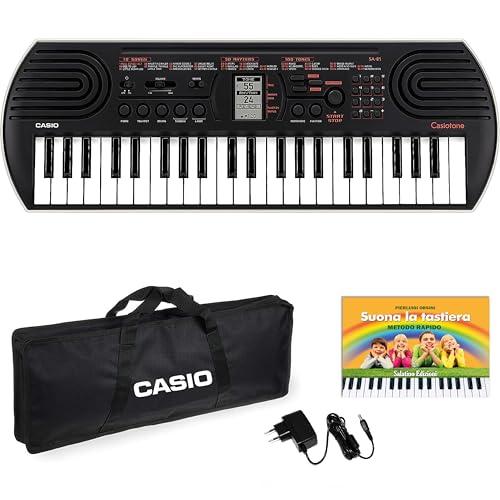 Kit Tastiera SA81 (Fondo Bianco) con Alimentatore ffalstaff da 9,5V, Borsa con due Maniglie e E-book 