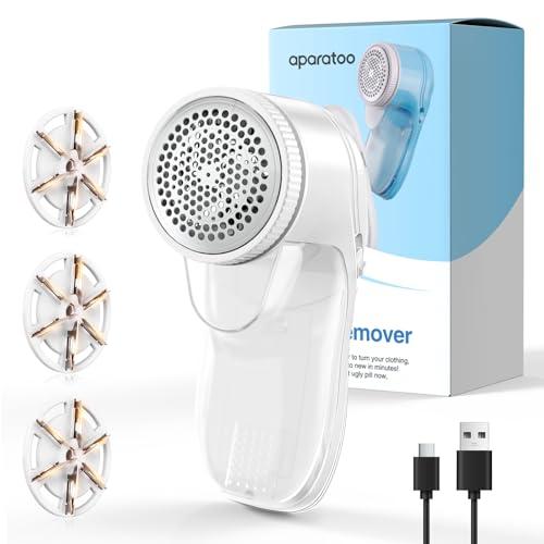 Mini Levapelucchi Elettrico, Ricaricabile USB Togli, Levapelucchi Elettrico per Abiti Elimina Pelucchi con 3 Lame, Rasoio Elimina Pelucchi Potente per Vestiti, Mobili e Tessuti