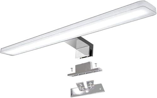 YIQAN Lampada da Specchio da Trucco a Led 4000K 30cm 8W 640lm da Bagno Luce Armadio Illuminazione Morsetto