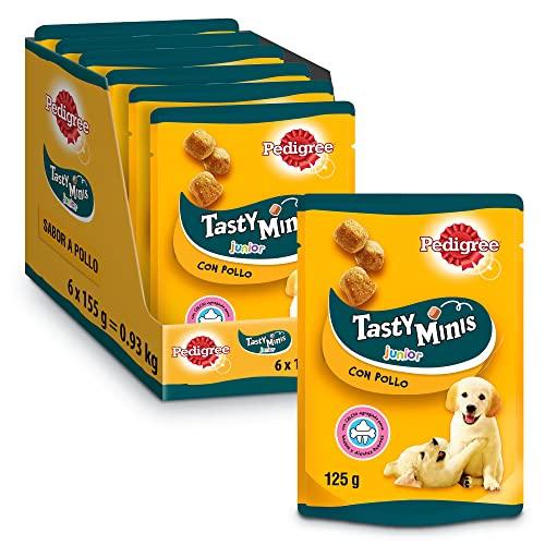 Pedigree Tasty Minis Premi per Cani Cuccioli Sapore Pollo (confezione da 6 x 125g)