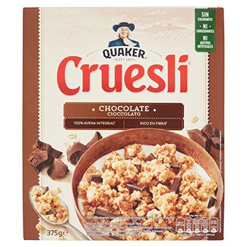 Quaker Cruesli Fiocchi di Cereali Croccanti con Cioccolato, 375g