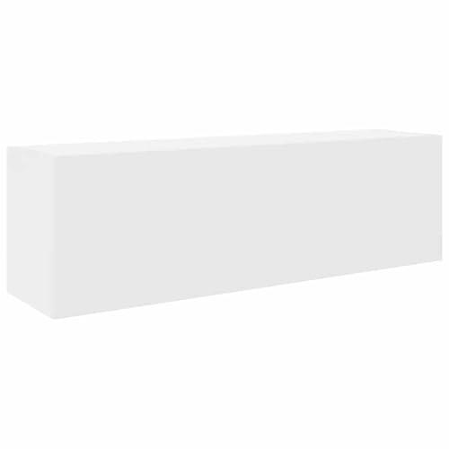vidaXL Mobile da Bagno a Parete Bianco 100x25x30 cm in Truciolato, Armadio a Muro da Bagno, Armadio da Bagno a Muro, Armadio da Bagno a Parete