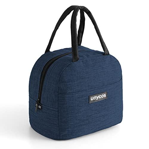 unycos - Borsa Termica 7L Manutenzione di Freddo e Caldo per Uomo/Donna/Bambino, Borsa Frigo Impermeabile Interno in Alluminio, Facile da Pulire, Lunch Box Leggera e Portatile (Marina)