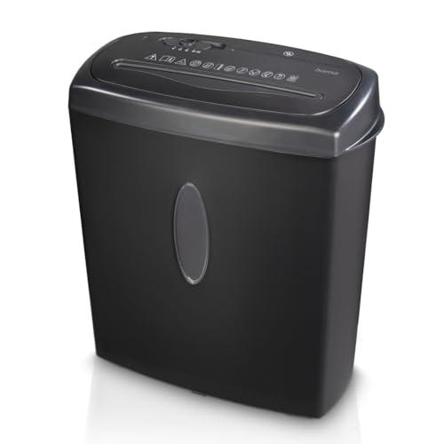 Hama - Distruggi documenti elettrico Home X12CD, taglio a croce, CD, carte di credito, 21 litri, nero
