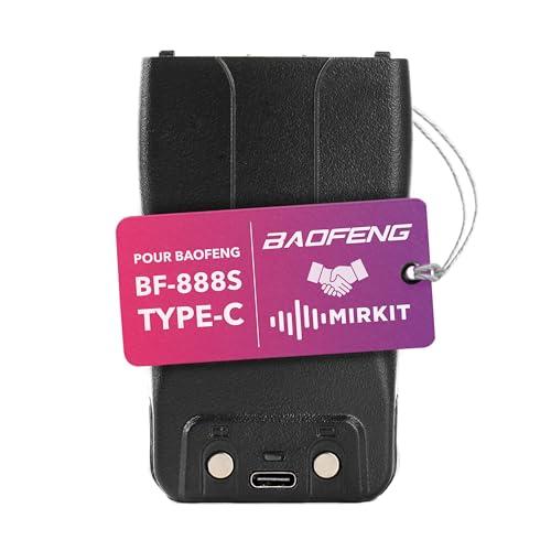 BF-888S, batteria per walkie-talkie Baofeng, 1500 mAh, USB-C