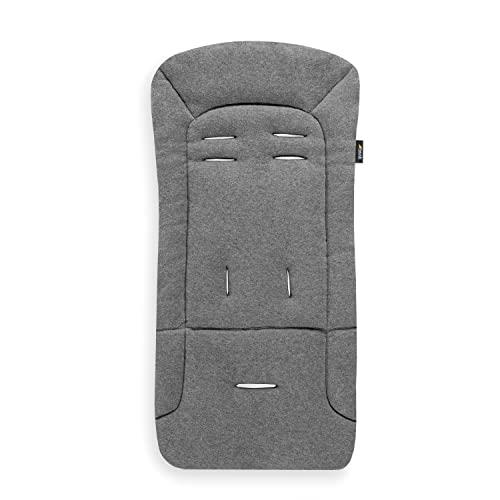 hauck Copriseduta Passeggino e Rimorchio Bici Universale, Grigio Scuro - 70x37x3 cm Protezione Seduta Imbottita, Rivestimento in Cotone, Estate e Inverno, Compatibile con Cintura 5 Punti