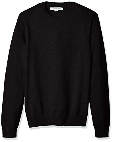 Amazon Essentials Maglione girocollo da uomo (disponibile nelle taglie Big & Tall), nero, XL