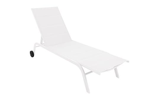 GARDEN FRIEND Lettino Cleo Bianco