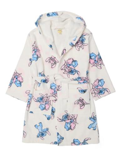 OVS Kids Accappatoio Bianco in Puro Cotone con Fantasia di Lilo & Stitch per Bambina e Ragazza