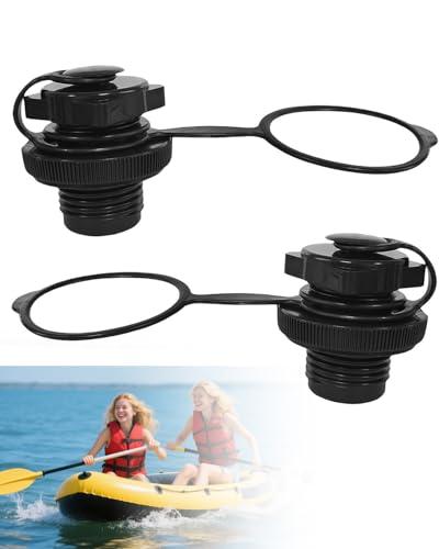 FUGLUS 2 Pezzi Valvola per Barche Gonfiabili, Adatto per Ugello Vite da 22 mm per Kayak, Canoe, Barche da Pesca, Zattere Gonfiabili e Barche da Piscina