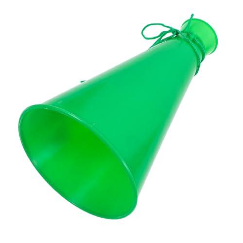CSXMONEY Megafono portatile in plastica, corno verde per tifo, per eventi cheerleader e attività all'aperto
