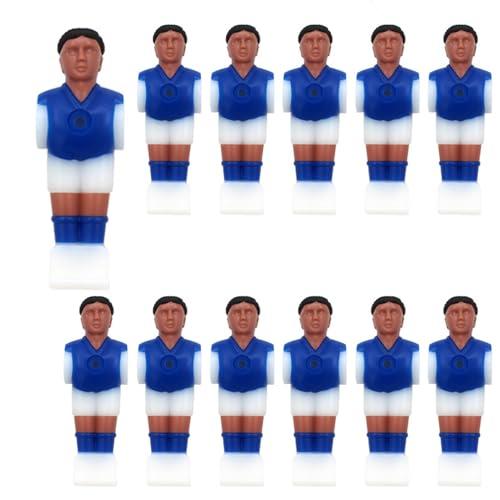 POFET 12pcs Table Soccer Football Man Guy Player - Foosball Accessories - Perfect for Players Tournament Replacement Parts Blue