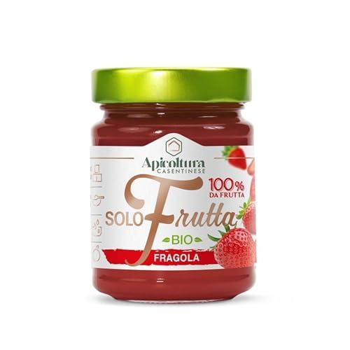 Apicoltura Casentinese, Solofrutta Bio Fragola, Composta 100% Frutta Biologica, Vasetto da 295 g