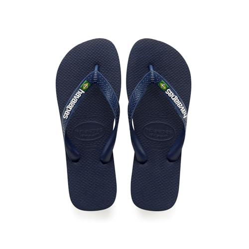 Havaianas Brasil Logo, Infradito Unisex - Adulto, Navy Blue, 43/44 EU