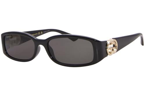 Gucci Gg1661s Occhiali da Sole, Nero-Nero-Grigio, 5XL Donna