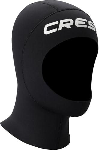 Cressi Resilient Hood 3mm S - Cappuccio Unisex in Neoprene Bifoderato Nero 3mm, Ideale per Immersioni, Snorkeling e Sport Acquatici, S