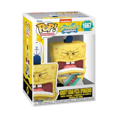 Funko Pop! TV: Spongebob Squarepants 25th - Spongebob w/Pizza - Figura in Vinile da Collezione - Idea Regalo - Merchandising Ufficiale - Giocattoli per Bambini e Adulti - TV Fans