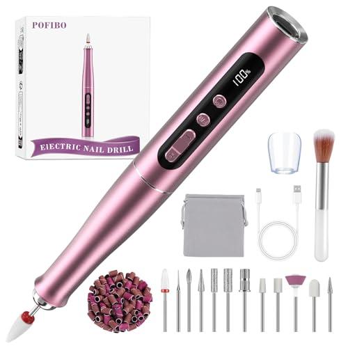 Fresa per unghie professionale 35.000 giri/min - lima elettrica per unghie in gel ricostruzione e acrilico, nail drill a velocità regolabile per manicure e pedicure