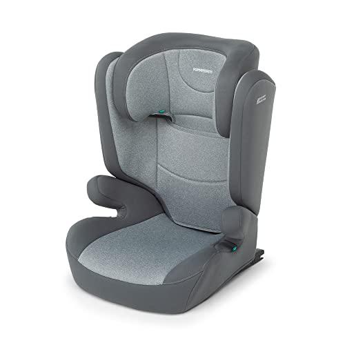 Foppapedretti Seggiolino Auto Time I-Size, per bambini da 100 a 150 cm di altezza, 3-12 anni, conforme ECE R129, Fissaggio Dualfix (Isofix e non), Safe Body Protection, Comfort Kid Pad, Silver