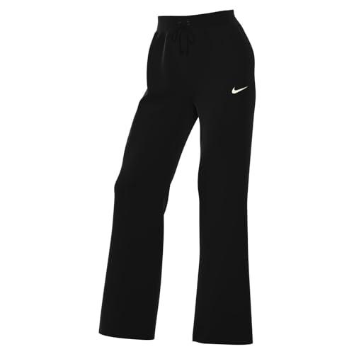 Nike Women's Full Length Pant W NSW Phnx FLC HR Pant Wide, Black/Sail, DQ5615-010, XL