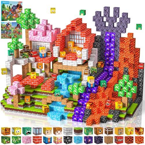 Costruzioni Magnetiche per Bambini 100 PCS 2CM 3+ Giochi Cubi Magnetici, Blocchi Building Blocks Giocattoli Montessori a Partire da 3 4 5 6 7 8 9 10 11 12 Anni Regali di Compleanno per Ragazzi