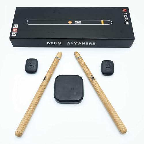 Bacchette Air Drum 4ª Gen - Batteria Virtuale Elettronica con Pedali, Bluetooth e 8 Suoni Divertenti, Set per Adulti e Bambini, Ottimo Regalo
