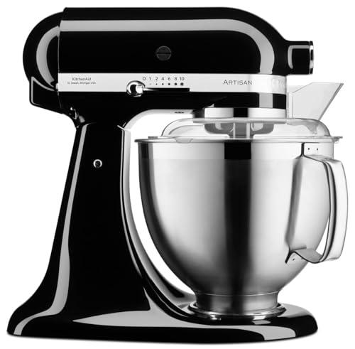 Kitchenaid 5KSM185PSEOB - Robot da cucina Artisan, 4,8 l, onice, nero